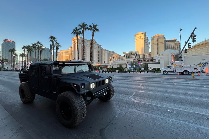 Military Hummer H1 in front of Caesar Palace Las Vegas